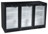 TRIPLE DOOR BAR BOTTLE COOLER (338 BOTTLES) - JD Catering Equipment Solutions Ltd