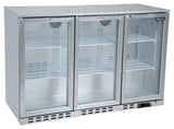 TRIPLE DOOR SS BAR BOTTLE COOLER (338 BOTTLES) - JD Catering Equipment Solutions Ltd