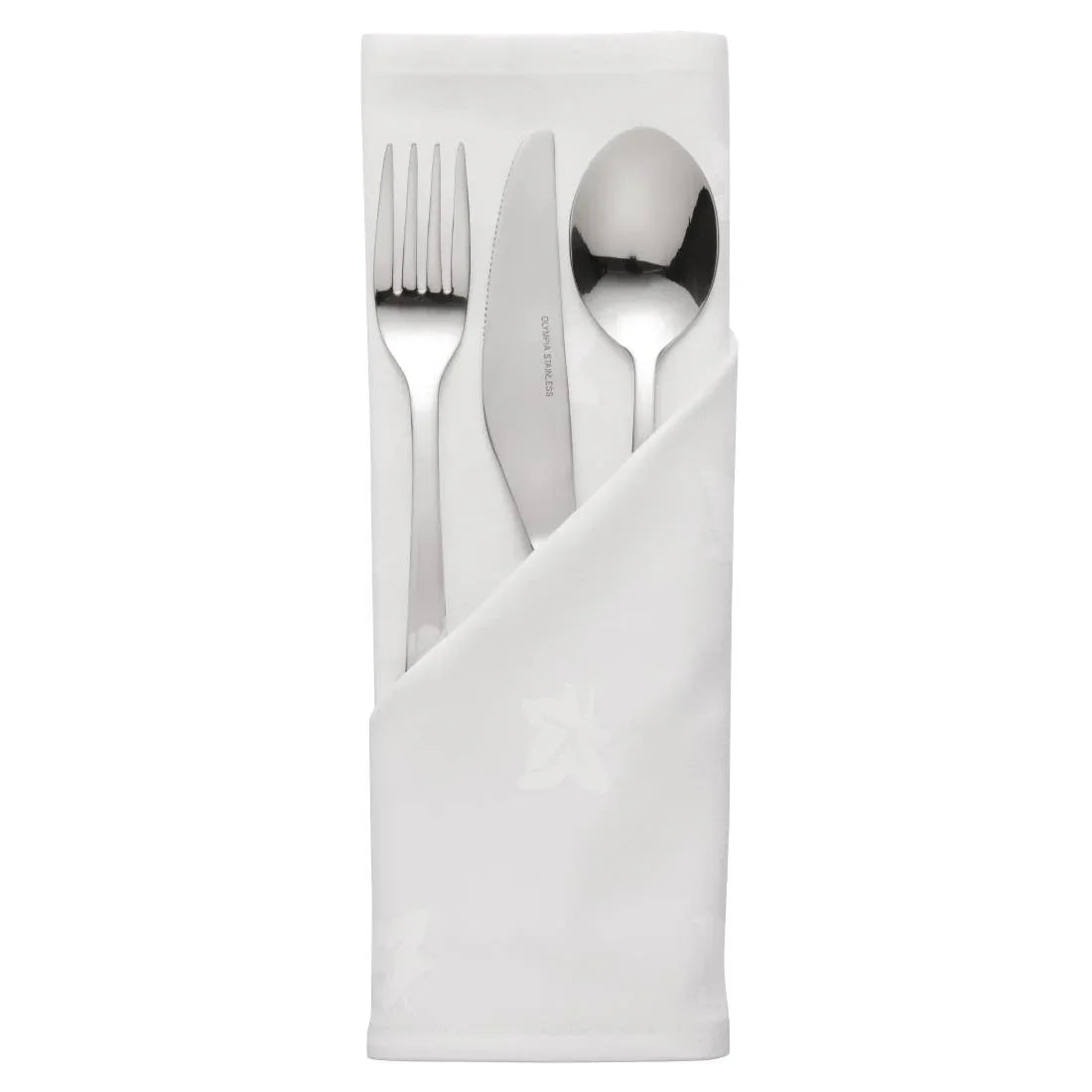 HB557 Mitre Luxury Luxor Cotton Napkins Ivy Leaf White 550 x 550mm (10 pack) - JD Catering Equipment Solutions Ltd