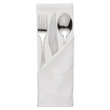 HB557 Mitre Luxury Luxor Cotton Napkins Ivy Leaf White 550 x 550mm (10 pack) - JD Catering Equipment Solutions Ltd