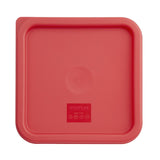 CF041 Vogue Square Food Storage Container Lid Red Medium