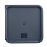 CF045 Vogue Polycarbonate Square Food Storage Container Lid Blue Large