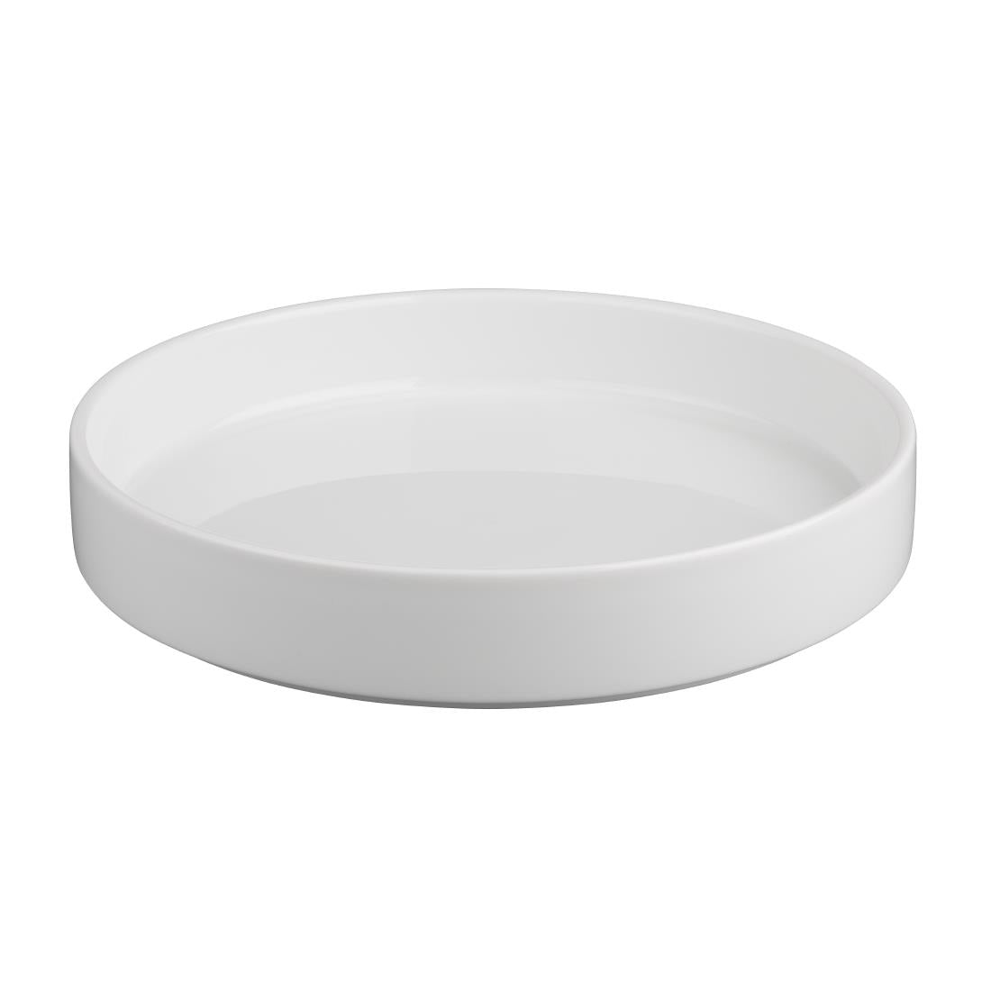 CK072 Olympia Whiteware Flat Walled Bowl - 270mm 10 2/3" (Box of 4)