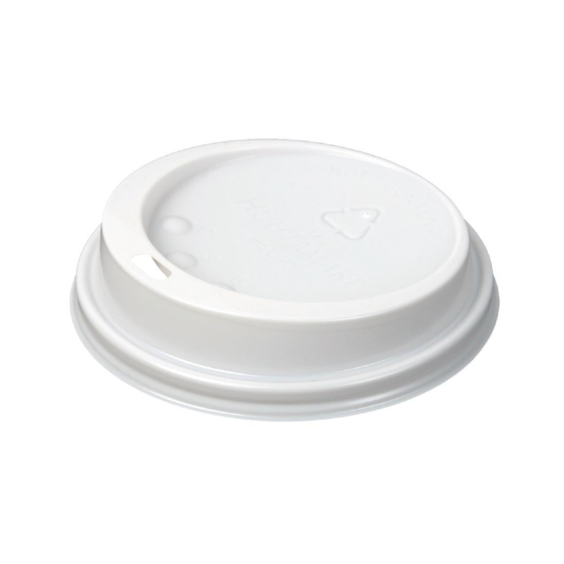 CL869 White Lid To Fit 340ml/455ml Huhtamaki Hot Cup (Pack of 1000)