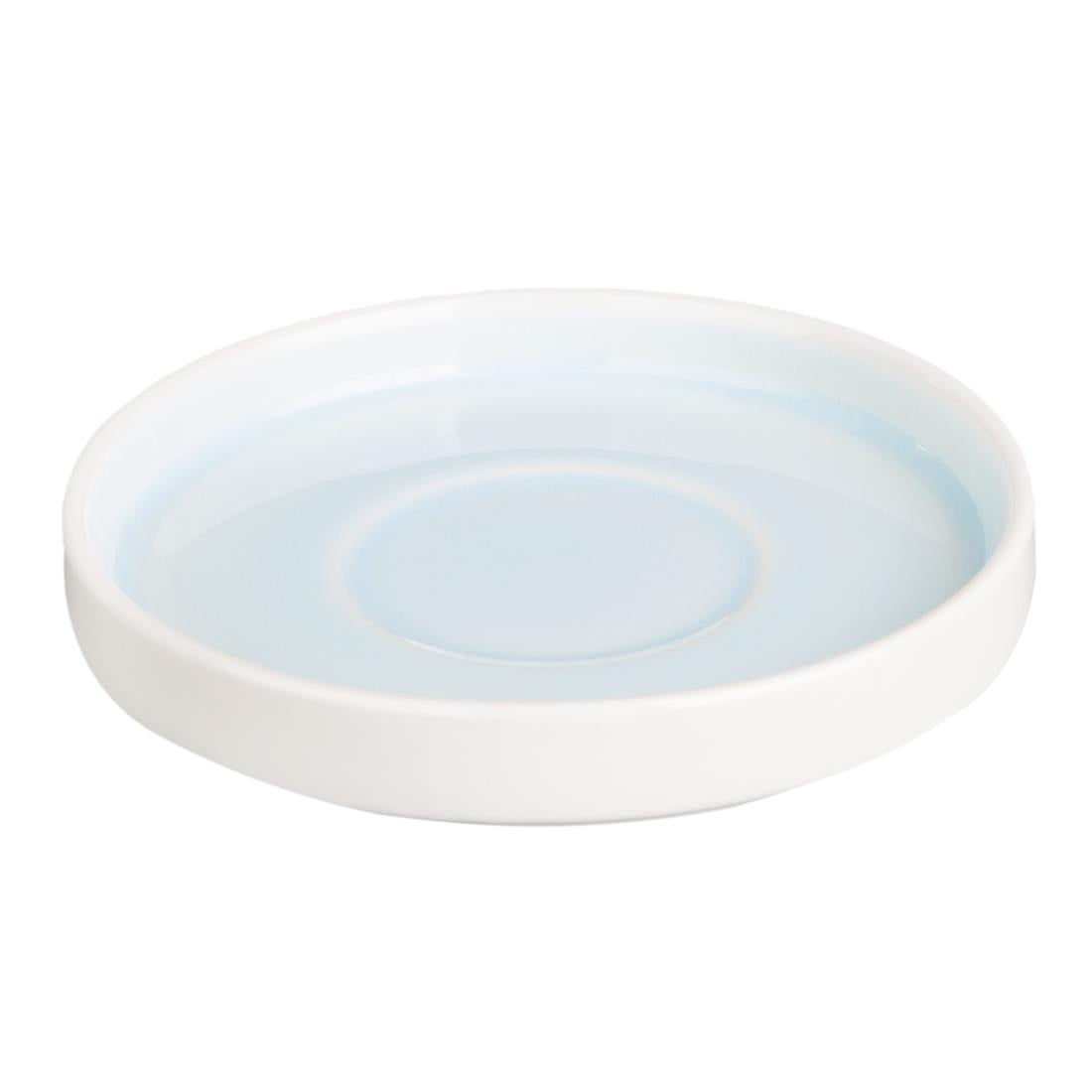 CU185 Olympia Fondant Saucer Aqua - 135mm 5 1/3" for CU184 (Box 6)