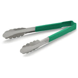DC253 Vollrath Green Utility Grip Kool Touch Tong 9" - JD Catering Equipment Solutions Ltd