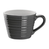 DH639 Olympia CafÃƒÂ© Aroma Mugs Charcoal 230ml (Pack of 6) - JD Catering Equipment Solutions Ltd