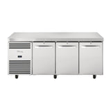 FA036 True 3 Door 1/1 GN Counter Fridge TCR1/3-CL-SS-DL-DR-DR