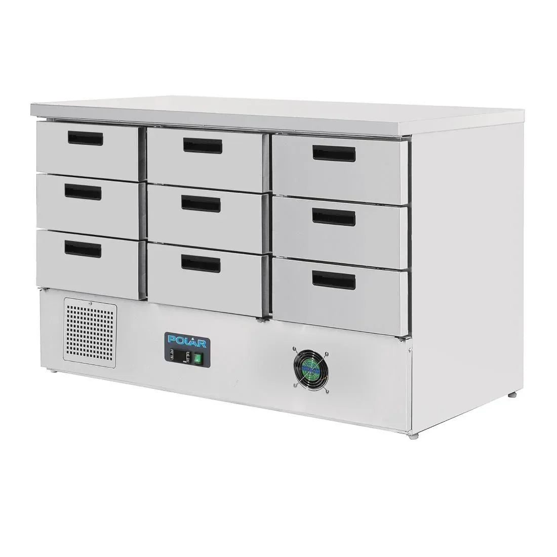 FA441 Polar G-Series Refrigerated Counter with 9 Drawers 368Ltr - JD Catering Equipment Solutions Ltd