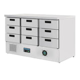 FA441 Polar G-Series Refrigerated Counter with 9 Drawers 368Ltr - JD Catering Equipment Solutions Ltd