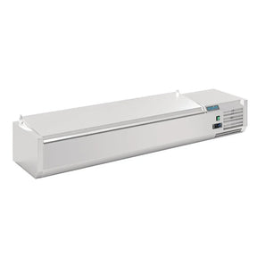 FA855 Polar G-Series Countertop Prep Fridge with Lid 7x 1/4GN - JD Catering Equipment Solutions Ltd