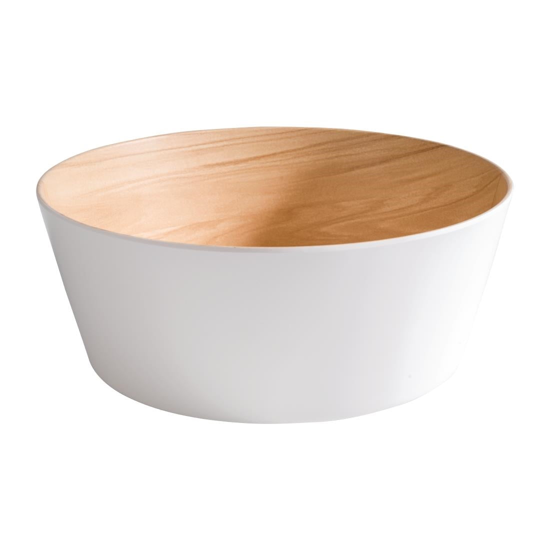 FB824 APS Frida Bowl Wood &amp; White 200mm (Ø) 1.2Ltr