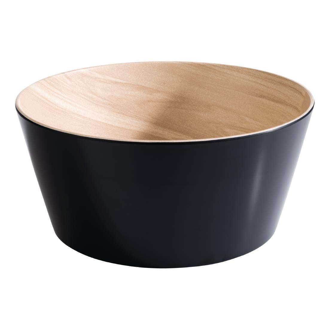 FB823 APS Frida Bowl Wood &amp; Black 150mm (Ø) 450ml