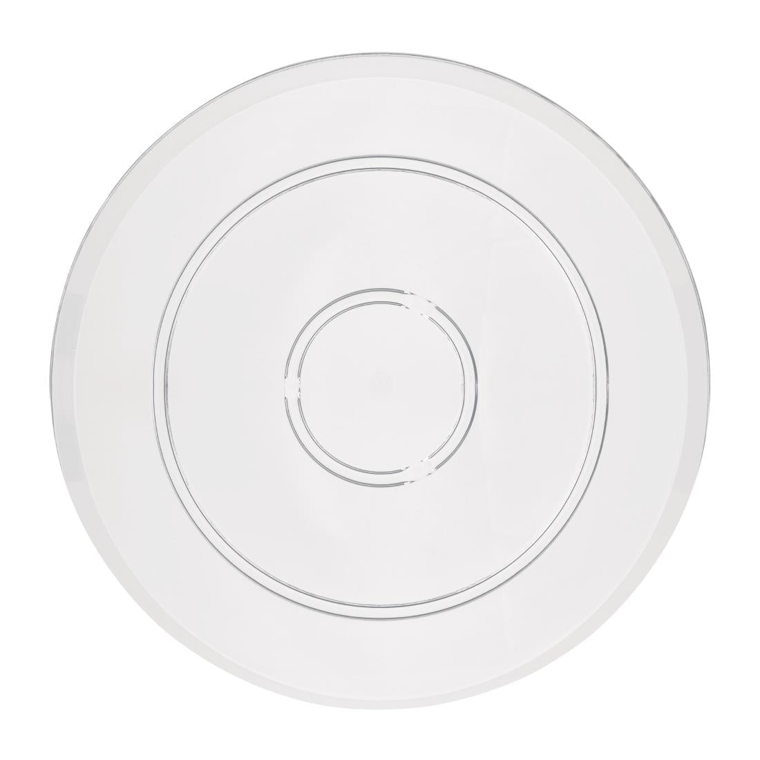 FE474 Olympia Kristallon Polycarbonate Display Plate Clear 345(ÃƒËœ)mm
