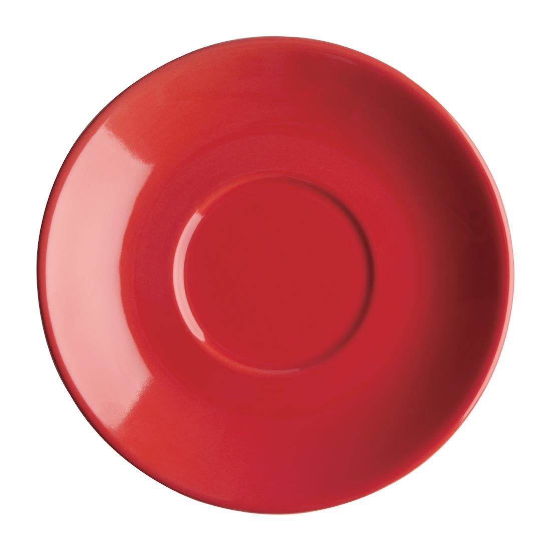 FF995 Olympia Cafe Red Saucer (Fits FF990) - 135mm 5 3/10" (Box 12)