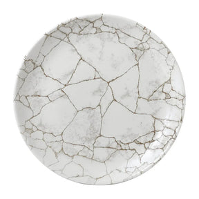 FJ801 Studio Prints Kintsugi Agate Grey Coupe Plate 10 1/4 " (Box 12) - JD Catering Equipment Solutions Ltd