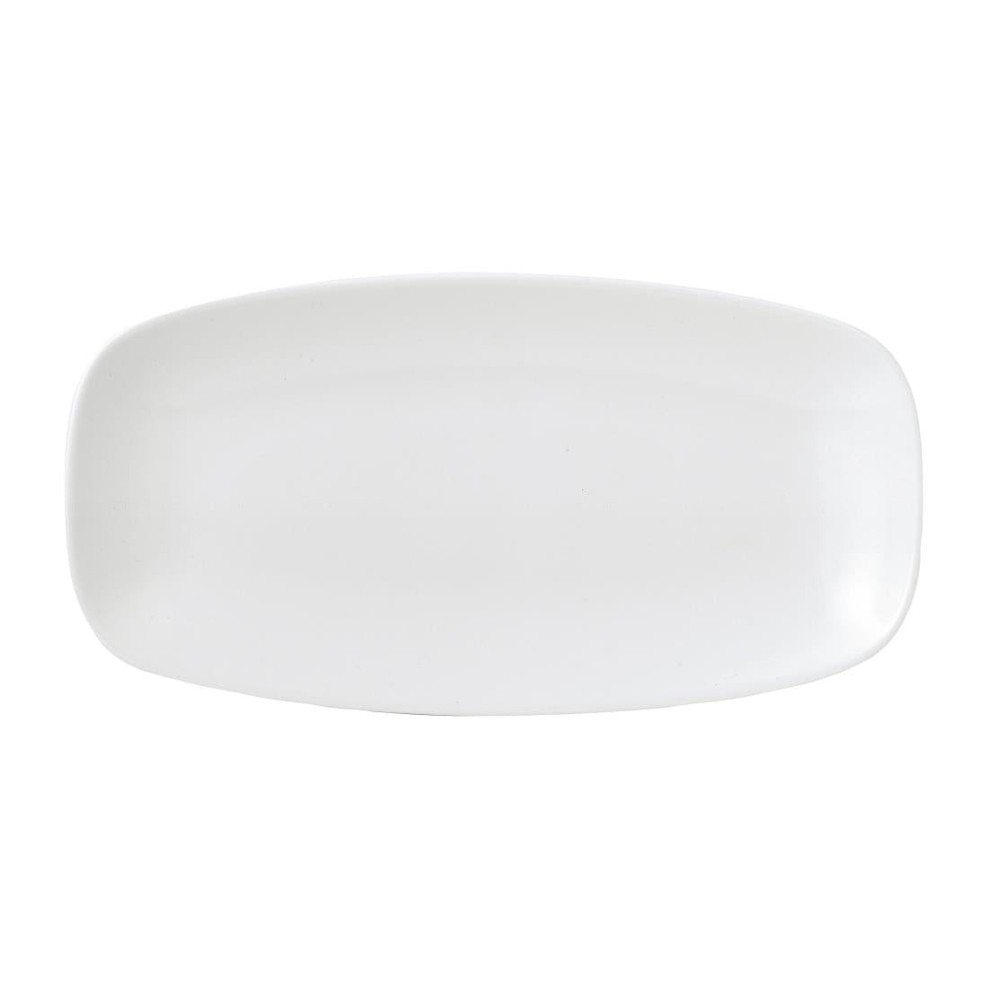 FJ824 Vellum White Chefs' Oblong Plate No. 3 11 3/4 x 6 " (Box 12)
