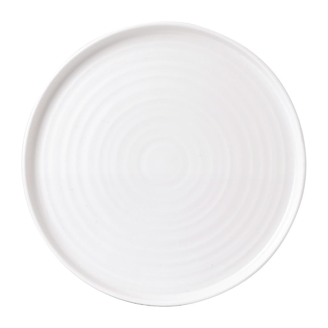 FJ831 Vellum White Walled Plate 10 1/4 " (Box 6)