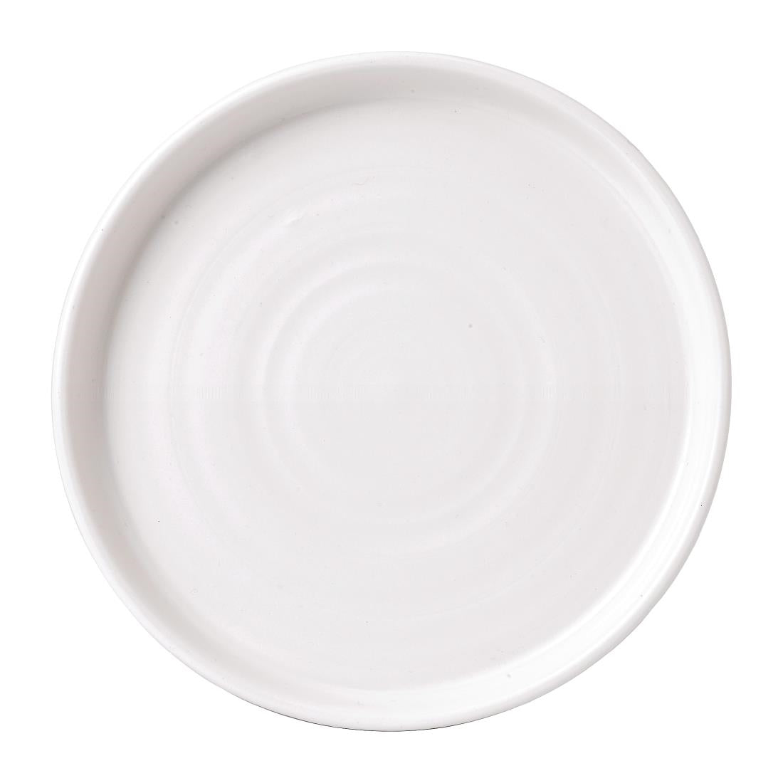 FJ832 Vellum White Walled Plate 8 1/4 " (Box 6)
