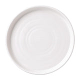FJ832 Vellum White Walled Plate 8 1/4 " (Box 6)