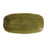 FJ936 Stonecast Plume Olive Chefs' Oblong Plate No. 3 11 3/4 x 6 " (Pack of 12)