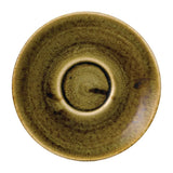 FJ941 Stonecast Plume Olive Espresso Saucer 4 1/2 " (Pack of 12) - JD Catering Equipment Solutions Ltd