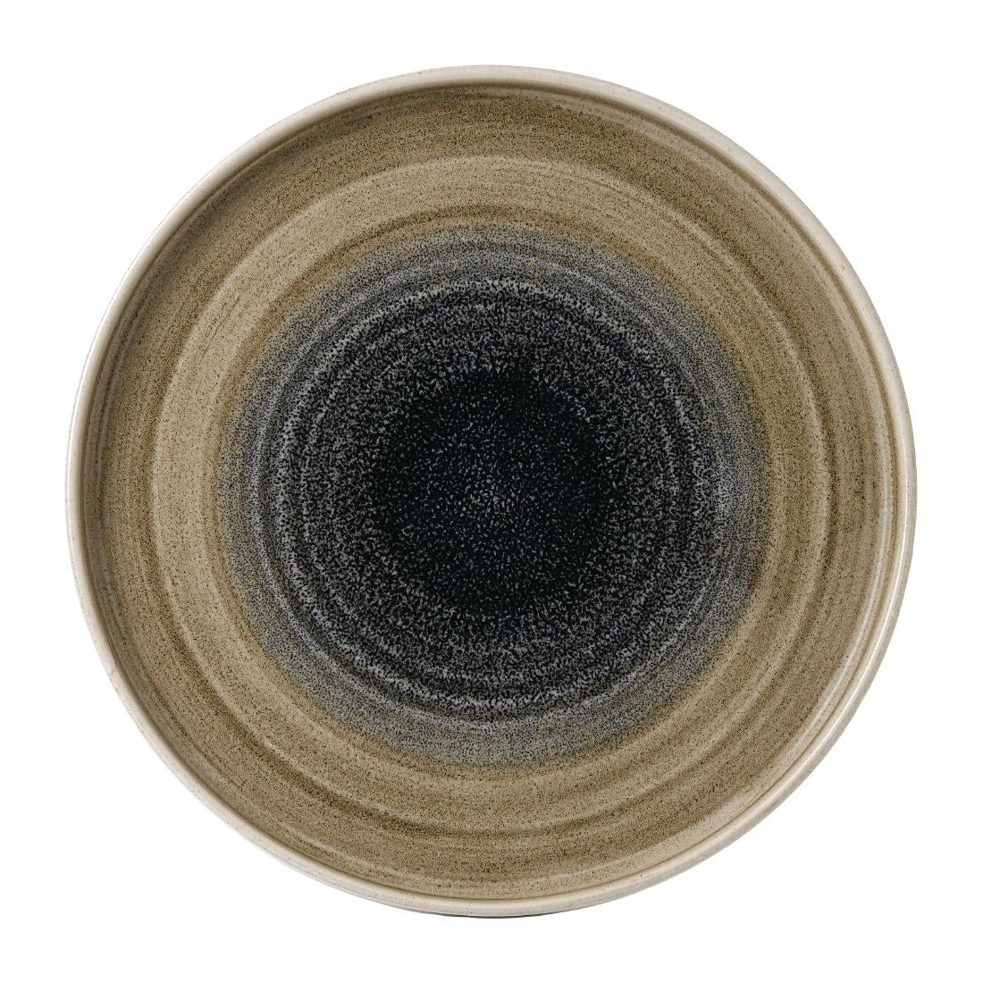 FJ962 Stonecast Aqueous Bayou Walled Plate 8 1/4 " (Box 6)