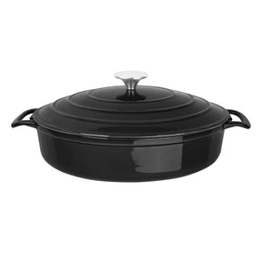 FS477 Vogue Round SautÃƒÂ© Pan Black 3.5Ltr 280(D)x65(H)mm - JD Catering Equipment Solutions Ltd