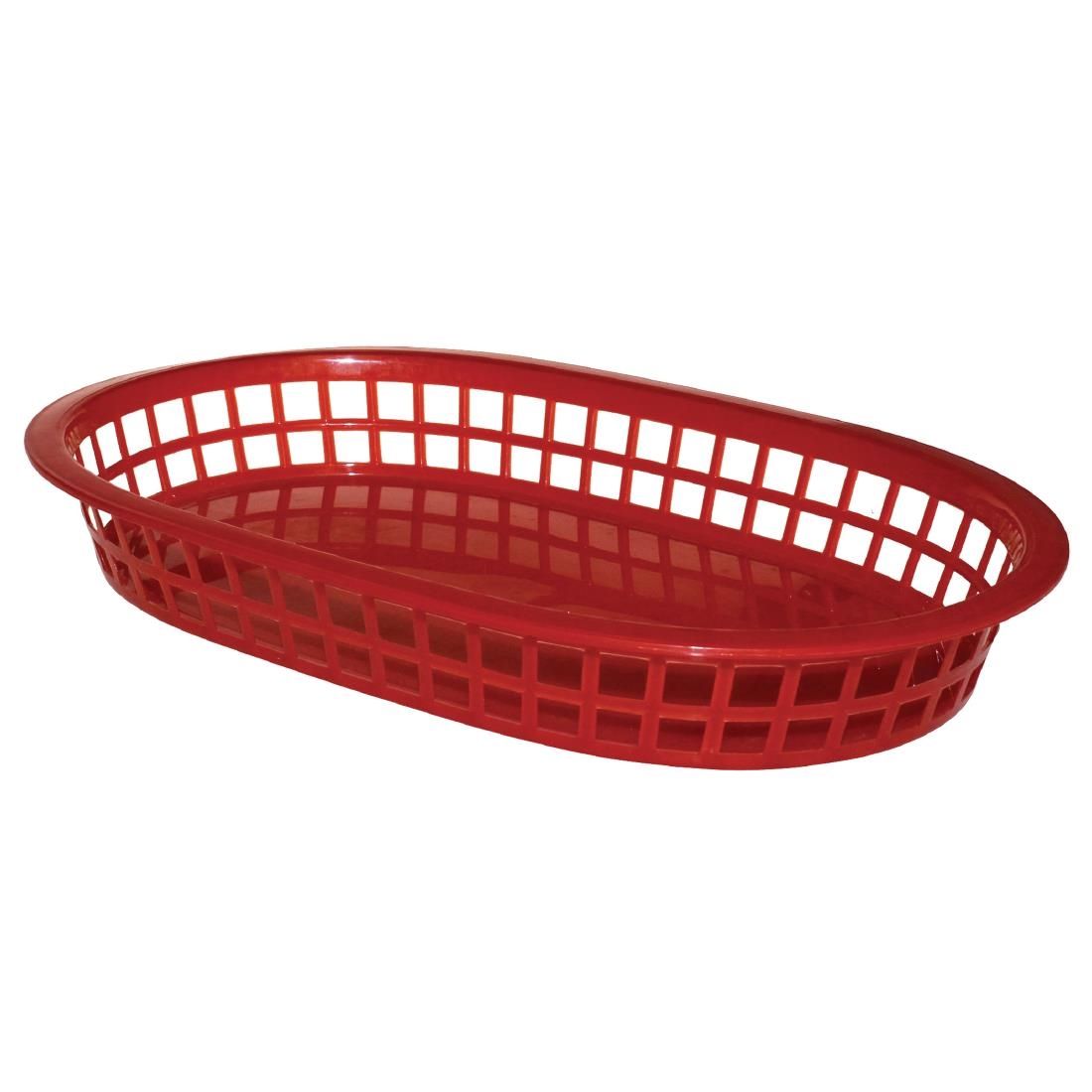 GH967 Oval Polypropylene Food Basket (Pack of 6)