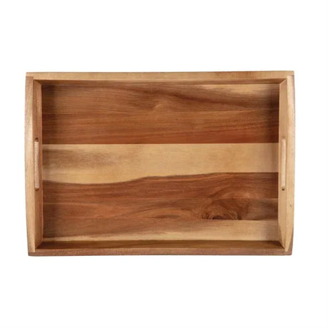 GM266 Olympia Large Acacia Wood Butler Tray 510mm - JD Catering Equipment Solutions Ltd