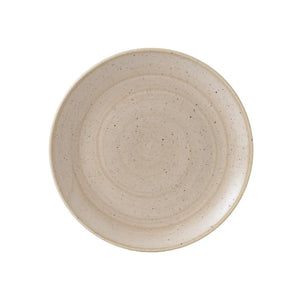 GR934 Churchill Stonecast Coupe Plate Nutmeg Cream 288mm (Pack of 12) - JD Catering Equipment Solutions Ltd