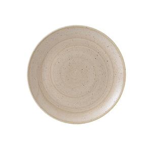 GR935 Churchill Stonecast Coupe Plate Nutmeg Cream 260mm (Pack of 12) - JD Catering Equipment Solutions Ltd