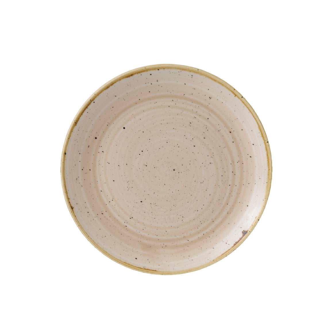 ChurchillÃ‚ Stonecast Coupe Plate Nutmeg Cream 217mm (Pack of 12)