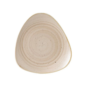 GR939 Churchill Stonecast Triangle Plate Nutmeg Cream 311mm (Pack of 6) - JD Catering Equipment Solutions Ltd
