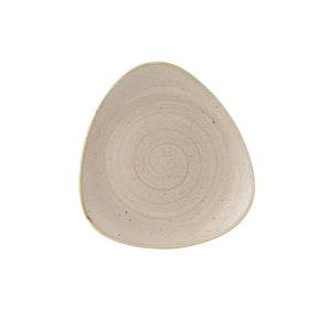 GR940 Churchillš Stonecast Triangle Plate Nutmeg Cream 229mm (Pack of 12) - JD Catering Equipment Solutions Ltd
