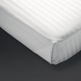 GT846 Mitre Comfort Satin Flat Sheet White Double - JD Catering Equipment Solutions Ltd