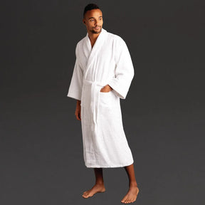 GT856-XXL Mitre Comfort Sandringham Bathrobe Extra Large White - JD Catering Equipment Solutions Ltd