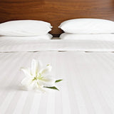 GU143 Mitre Comfort Satin Flat Sheet Oatmeal King Size - JD Catering Equipment Solutions Ltd