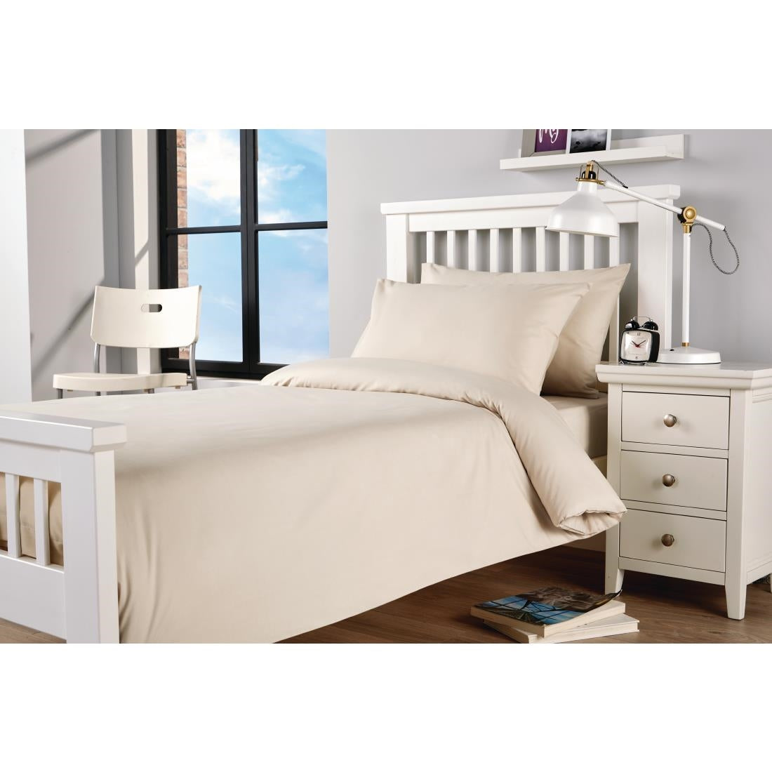 GU191 Mitre Essentials Spectrum Duvet Cover Ivory Single