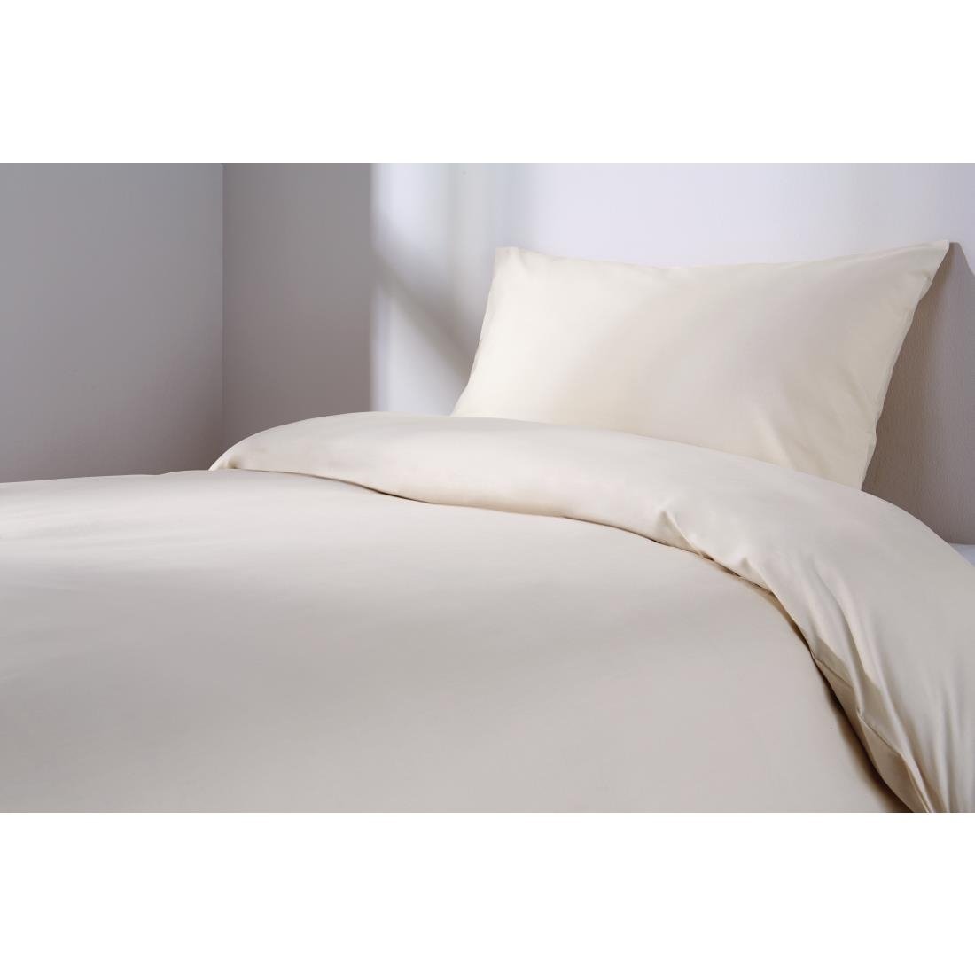 GU256 Mitre Essentials Spectrum Kick Pleat Valance Ivory Single