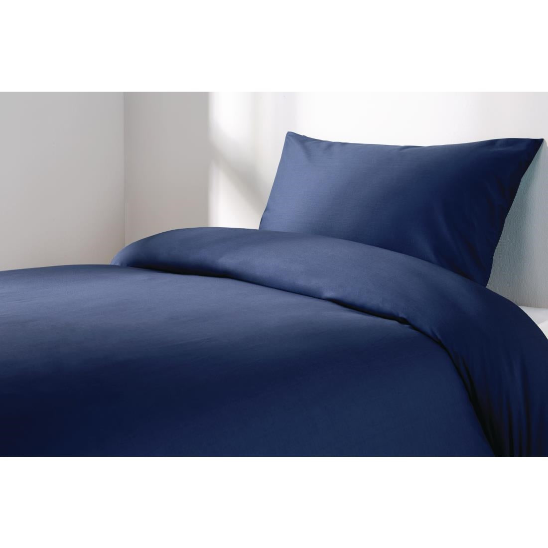 GU179 Mitre Essentials Spectrum Fitted Sheet Navy Double