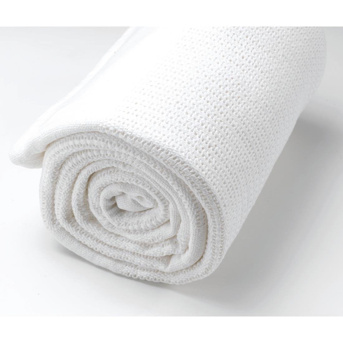 GU401 Mitre Essentials Cellular Blanket White Cot