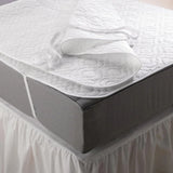 GU562 Mitre Essentials Quilted Polyproplene Mattress Protector Single Zip Link Right - JD Catering Equipment Solutions Ltd