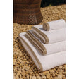 GW311 Mitre Heritage Ambassador Hand Towel White with Taupe Border - JD Catering Equipment Solutions Ltd