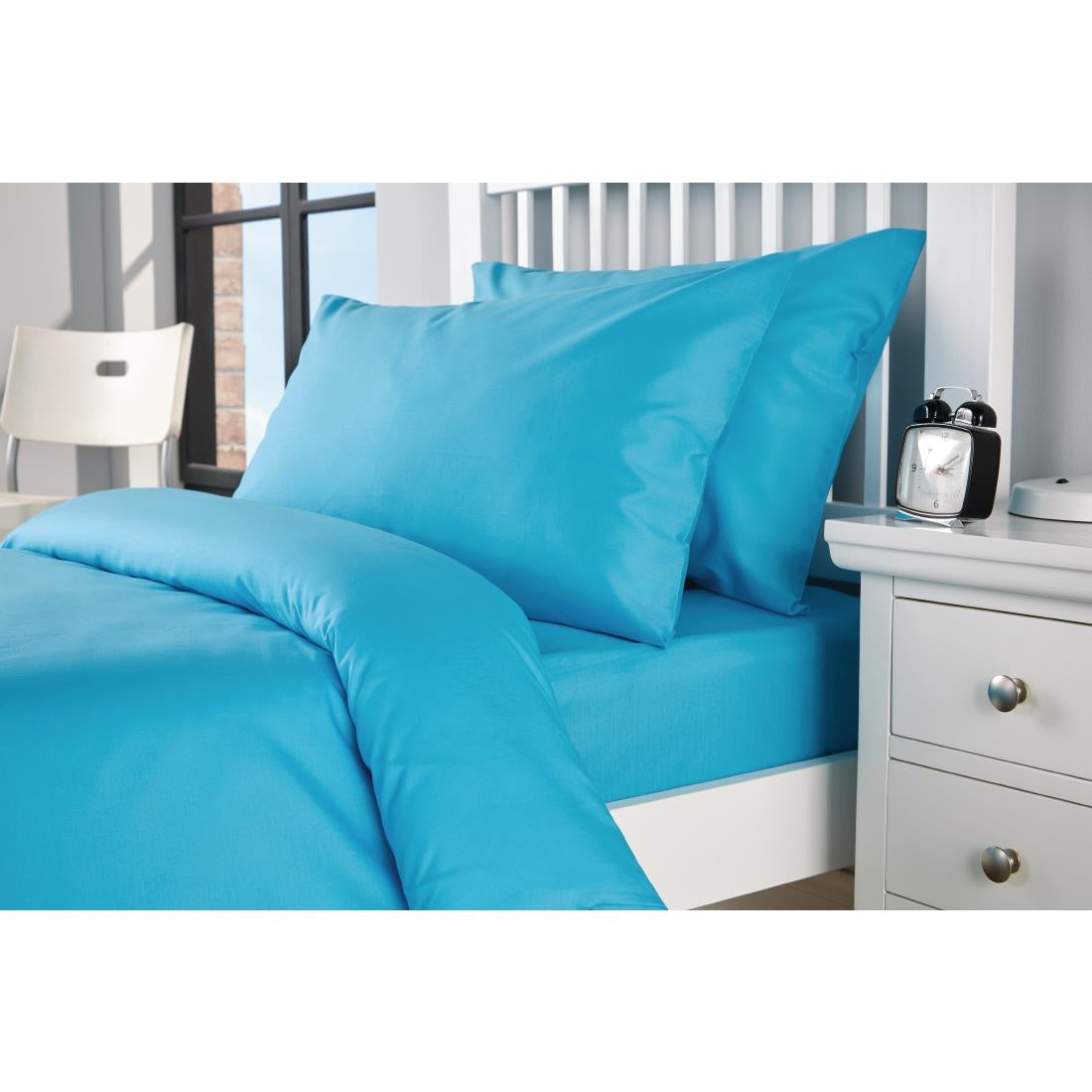 HB677 Mitre Essentials Spectrum Housewife Pillowcase Turquoise (Pack of 2)