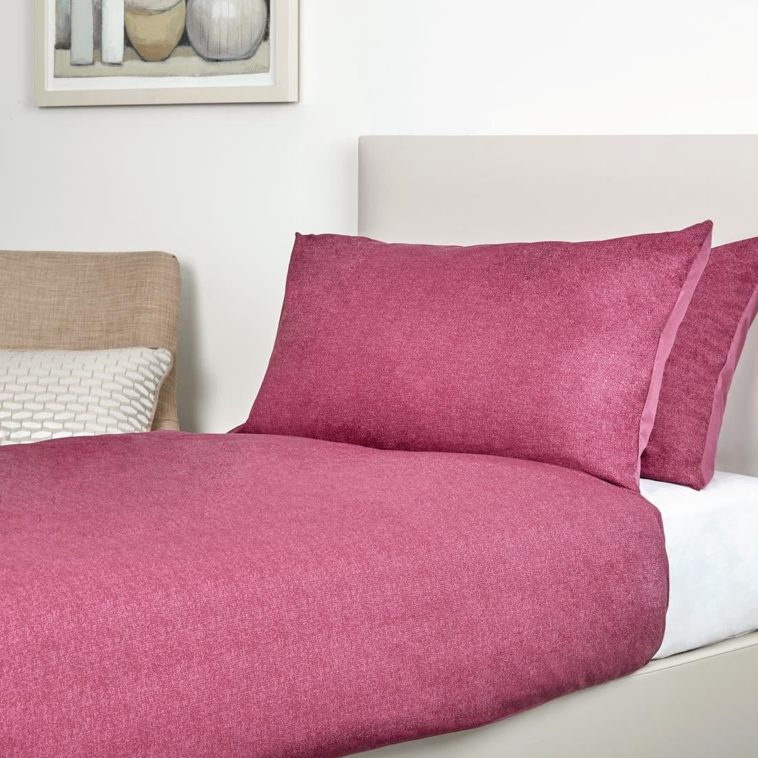 HD381 Mitre Essentials Opal Duvet Cover Plum Double
