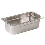 S727 Vogue Stainless Steel Gastronorm Pan Set 5 x 1/3 & 1 x 1/2 - JD Catering Equipment Solutions Ltd