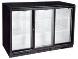 TRIPLE SLIDING DOOR LOW HEIGHT BAR BOTTLE COOLER - JD Catering Equipment Solutions Ltd