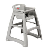 M959 Rubbermaid Sturdy Stacking High Chair Platinum