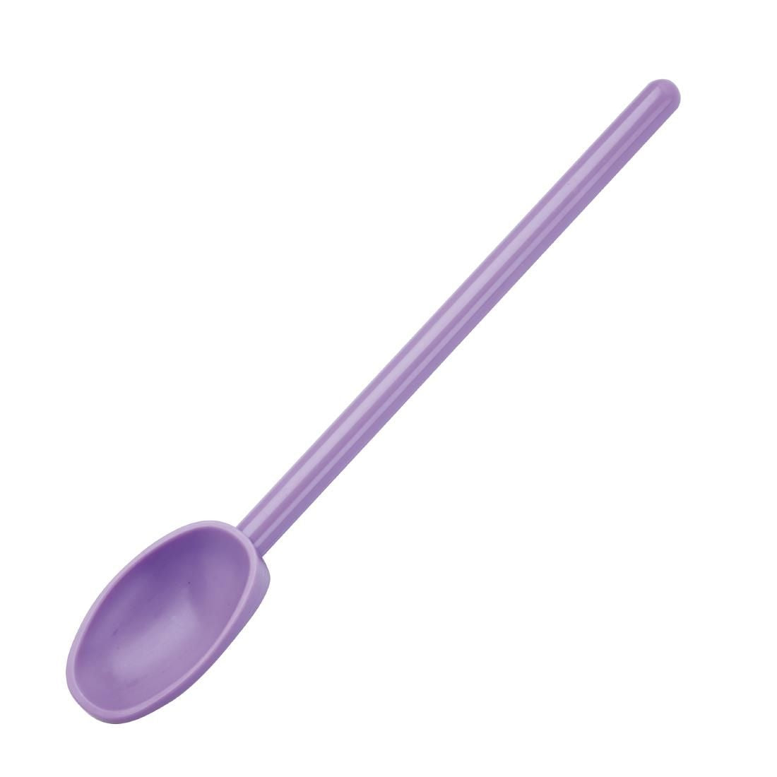 CL695 Mercer Culinary Mixing Spoon Allergen Purple 11.5"